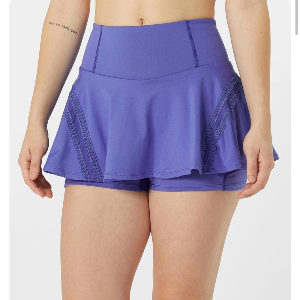 FP Movement by Free People Summer Pleats Thank Athletic Mini Skirt Skort - Picture 12 of 12